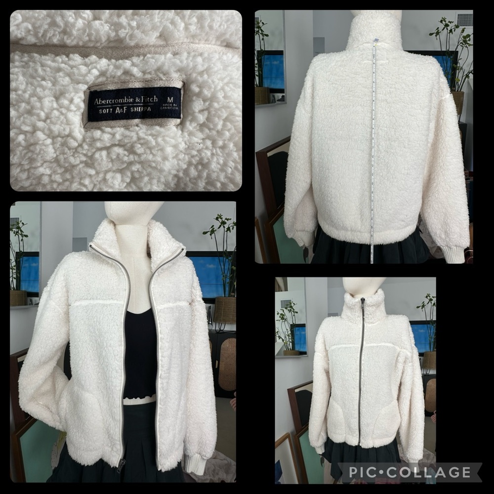 Abercrombie & Fitch • Sherpa Fleece Jacket, M
